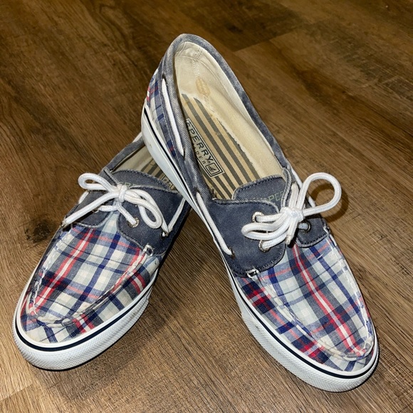 Sperry Topsiders Plaid Women’s Size 8M - Picture 1 of 3